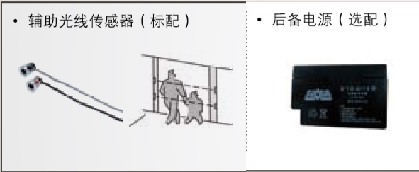 附加功能（備用電源、輔助光線傳感器）